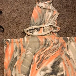 Long tie dye maxi summer dress